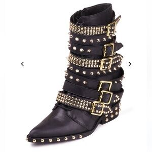 Jeffrey Campbell Draco Stud Moto Boots